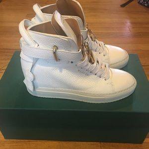 Buscemi White Hidden wedge Sneaker 6